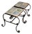 Vintage Italian Distressed Wrought Iron and Ceramic Tile Tables For Sale