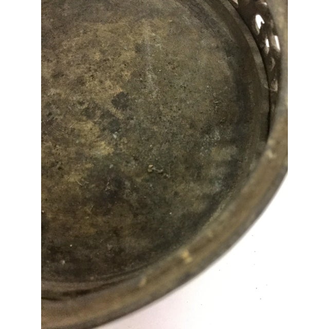 Bronze Bronze & Glass Oil Lantern For Sale - Image 8 of 13