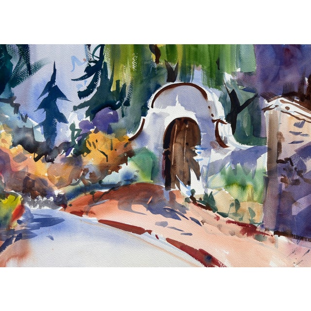 This is a gorgeous Original Watercolor painting done on heavy Arches Paper by Listed California artist, Rich Buchwald...
