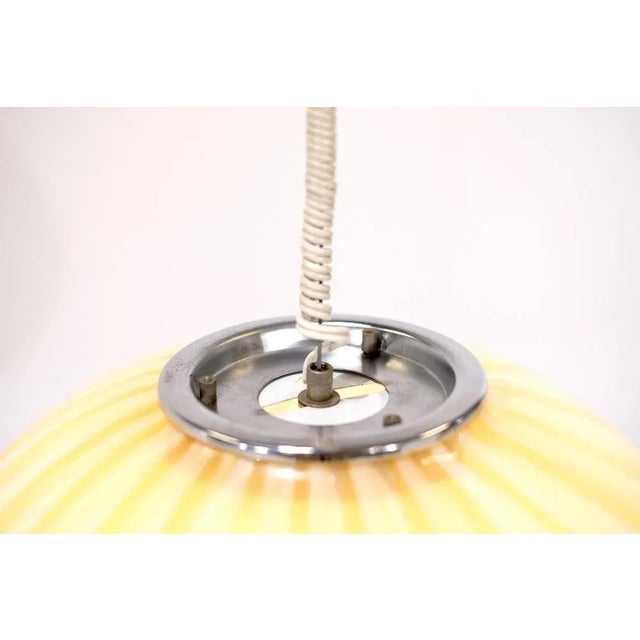 Venini Mid-Century Bowl Pendant Light in Murano Glass for Venini, Italy, 1960s For Sale - Image 4 of 6