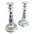English Sheffield Silver on Copper Telescopic Candlesticks - a Pair For Sale