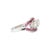 Antique 14k White Gold 1.33ctw Old Cut Diamond Ruby Three Stone Cocktail Ring, Size 7.25 For Sale In Houston - Image 6 of 9