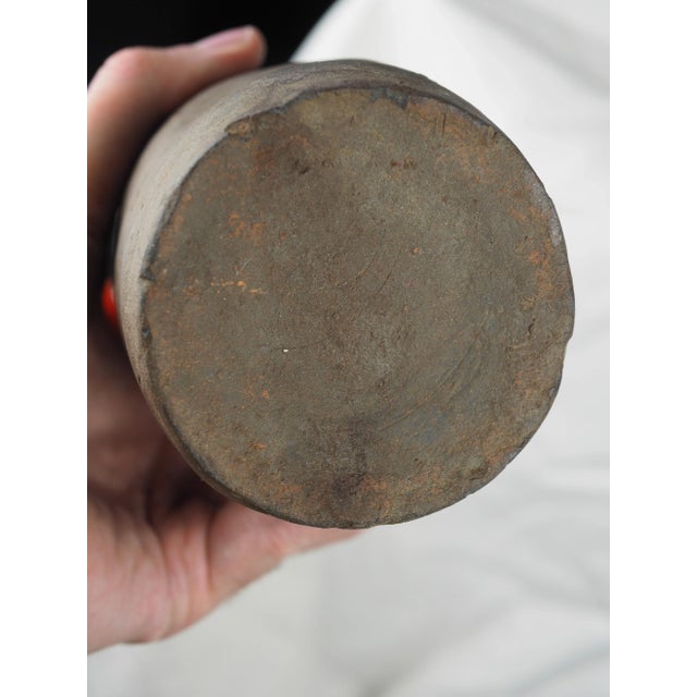 Ceramic 19th Century French Ger Norman Stoneware Bottle in Brown Type 2 For Sale - Image 7 of 12