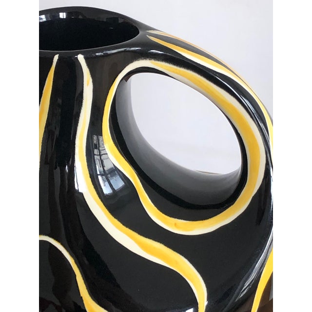 Free-Form Ceramic Pitcher or Vase attributed to Anneliese Beckh, 1950s For Sale - Image 4 of 9