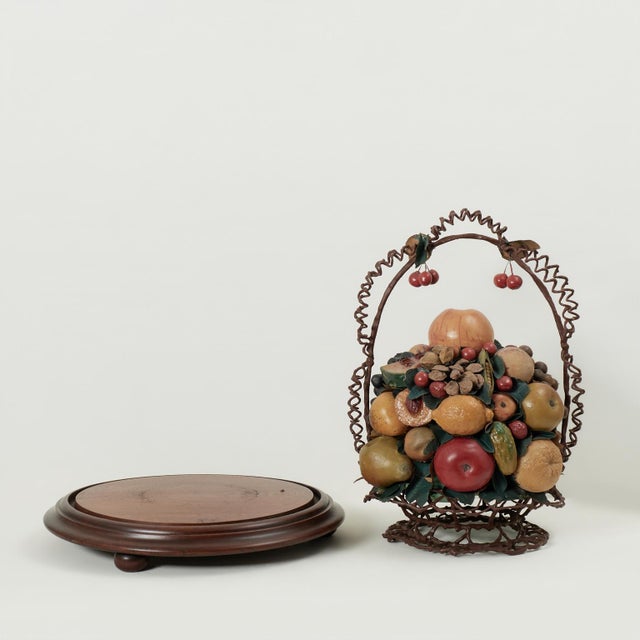 Antique Wax Fruit Collage Under Glass For Sale - Image 10 of 15