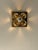 1970s Brass and Glass Floral Motif Wall Sconces, Germany, 1970s, Set of 2 For Sale - Image 5 of 8