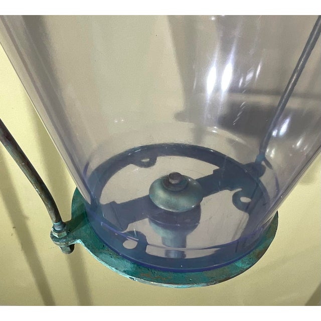 2000 - 2009 Solid Brass Hanging Lantern - 28” H X 15” W For Sale - Image 5 of 17