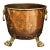 Mid-19th Century Large English Copper & Brass Log Bucket or Jardiniere For Sale