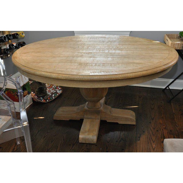 Restoration Hardware French Urn Pedestal Round Dining Table Chairish