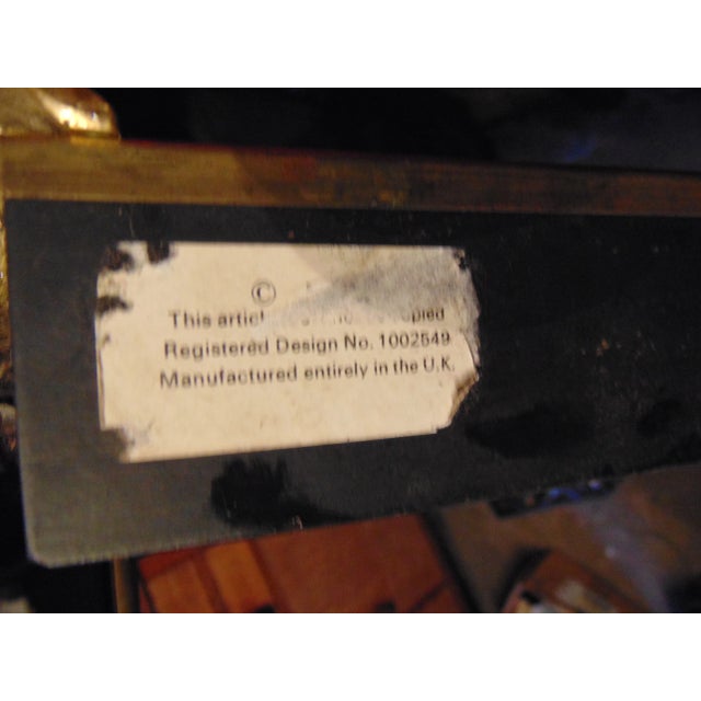 Goldenrod Vintage English Brass Fireplace Set, 1970s For Sale - Image 8 of 10