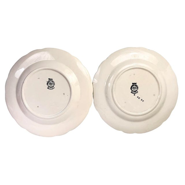 1950s 1940s Franciscan Desert Rose Luncheon 9.5" Plates- Set of 2 For Sale - Image 5 of 6