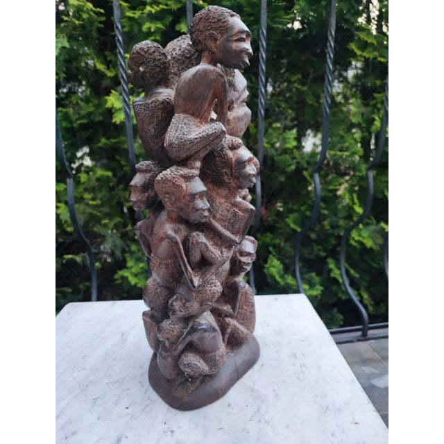 1970s Sculpture of the Family Tree of the Makonde People, 1970s For Sale - Image 5 of 9
