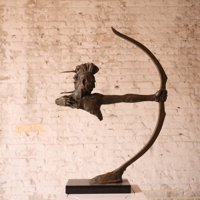 Add timeless artistic presence to your space with this 20th century French bronze sculpture, a striking piece that...