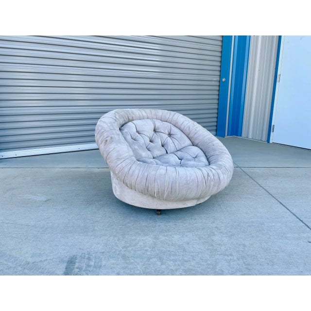 Vintage "Cloud" Swivel Chair For Sale - Image 4 of 13