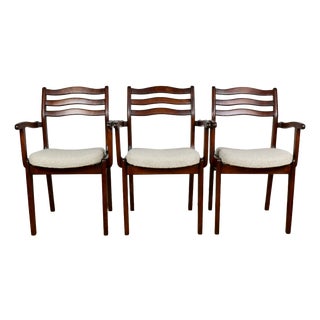 Vintage Office Chairs in Beige Boucle, 1970, Set of 3 For Sale