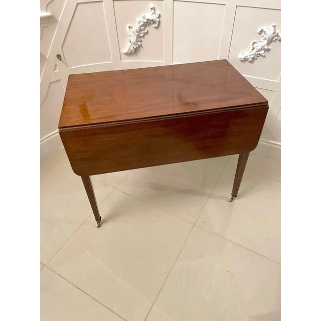 Antique George III Mahogany Pembroke Table For Sale - Image 5 of 16