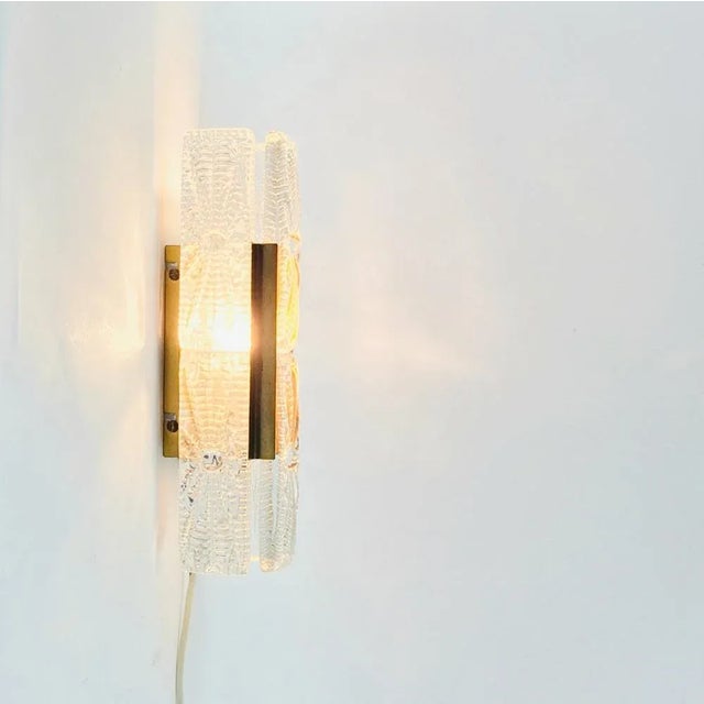 Mid-Century Aladdin Wall Light in Glass and Brass from Vitrika, Denmark, 1960s-1970s For Sale - Image 4 of 10