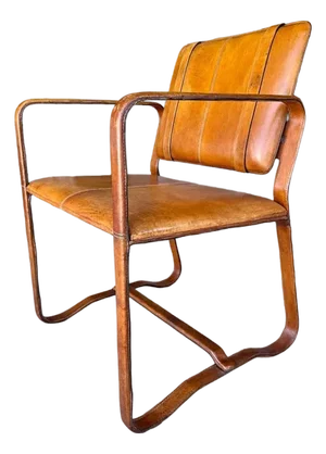 Restoration Hardware Leather Buckle Desk Chair - Ralph Lauren Style