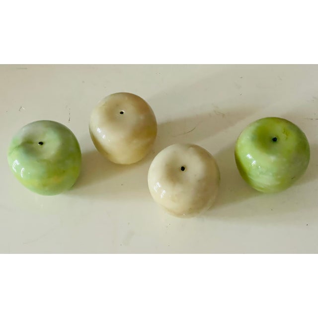 4 S Great Agate Stone Apple Fruits Paperweights or Candlesticks For Sale - Image 4 of 4