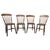 Brown Beech and Elm Seated Stick Back Kitchen Dining Chairs, 1900s, Set of 4 For Sale - Image 8 of 8
