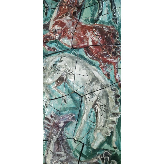 Ceramic Panels by Otello Rosa for Ceramica San Polo Venezia, 1950s, Set of 2 For Sale - Image 6 of 8