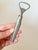 Fun 1950s Atomic style Pewter Bottle Opener by Norwegian brand Hardanger Tinn. Pewter handle with mid-century atomic star...