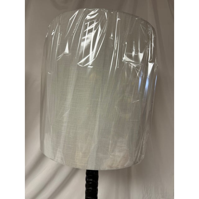 Wood Late 20th Century South African Sable Horn Lacquered Wood Table Lamps For Sale - Image 7 of 10