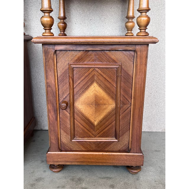 19th Century, French, Louis XVI Rosewood Marble Top Nightstand For Sale - Image 10 of 11