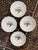 Set of 4 Rosenthal small serving dishes. They have a basket motif pattern and they’re from the Classic Rose Collection....