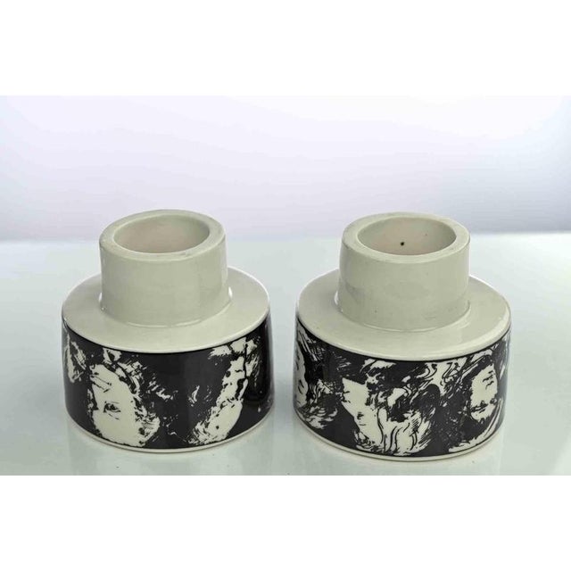 Vintage Porcelain Cups by Pietro Annigoni, 1980s, Set of 2 For Sale - Image 4 of 7