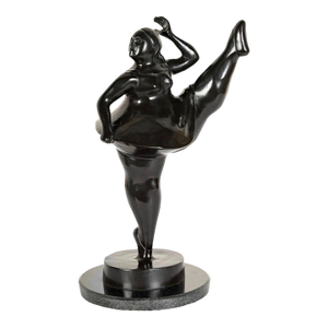 Exceptional Bronze Foundry Edition Ballerina Sculpture After Fernando Botero, Cast at Fonderia Mariani, Italy