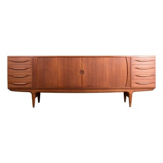 Large Danish Teak Model U15 Sideboard by Johannes Andersen for Uldum Mobelfabrik, 1966 For Sale