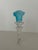 Rosenthal 1990s Versace for Rosenthal Medusa Lumière Aquamarine Crystal Bottle Stopper For Sale - Image 4 of 9