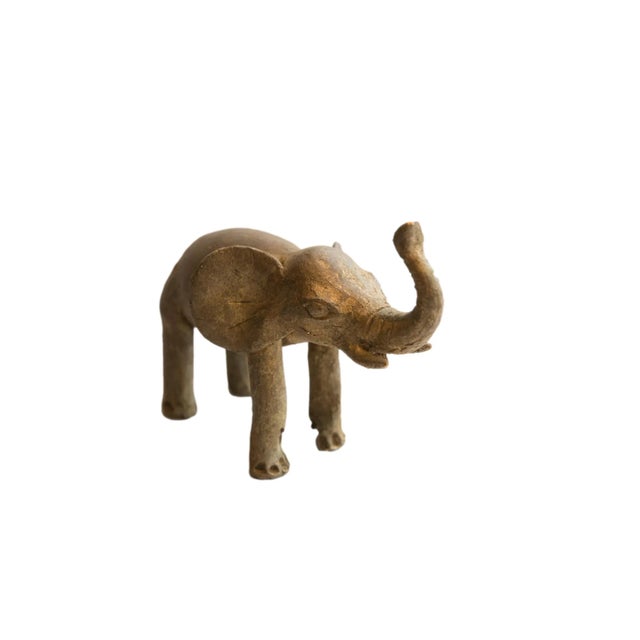 Bronze Vintage African Elephant Sculpture For Sale - Image 8 of 8