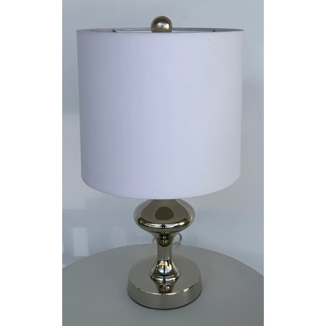 Currey & Company Currey & Co. Modern Polished Nickel Vittorio Table Lamp For Sale - Image 4 of 4