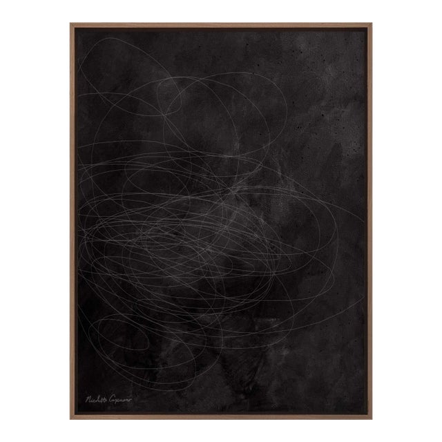 "My Good Night Painting"- Abstract Expressionism - Framed Giclée Print - 30" X 40" For Sale