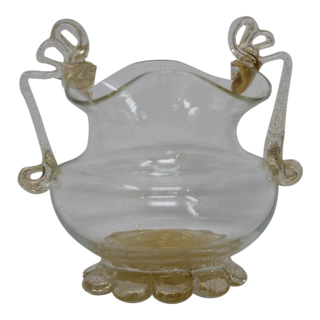 Vintage Murano Glass Sugar Bowl For Sale