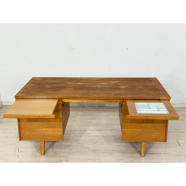 Wood Vintage Freestanding Desk in Oak from Ikea, 1960s For Sale - Image 7 of 17