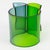 Contemporary Massive Modernist Blue and Emerald Plexiglass Lucite Bangle Bracelet For Sale - Image 3 of 8