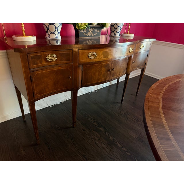 Traditional Wellington Hall Limited Mahogany Sideboard With Gallery Rail For Sale - Image 3 of 8