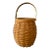 Vintage Longaberger Handwoven Handled Basket For Sale