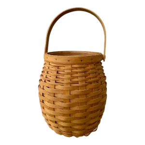 Vintage Longaberger Handwoven Handled Basket