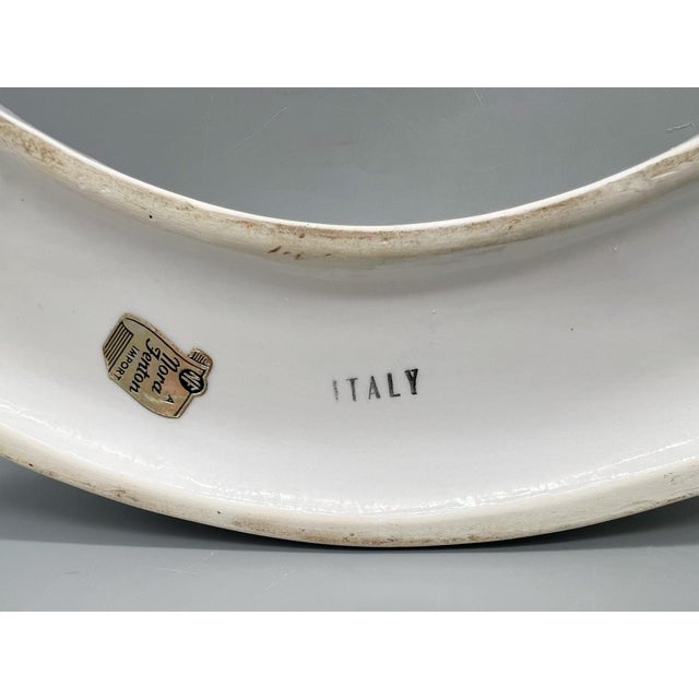 Italian White Glazed Ceramic Floral Double Candle Holders — Hollywood Regency / Neoclassical For Sale - Image 10 of 15