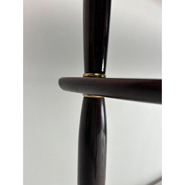 Mid-Century Modern Italian Console Table in Wood and Brass, 1950s For Sale - Image 12 of 16