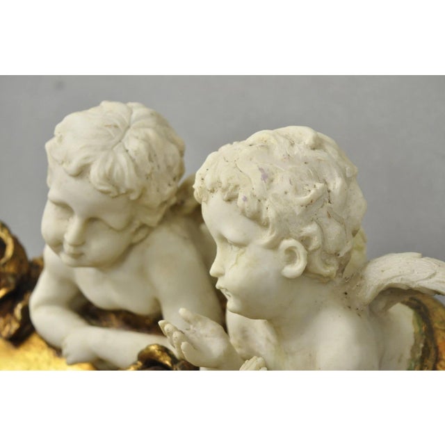 Plastic Vintage Italian Venetian Figural Cherub Putti Gold Gilt Resin Bookstand Lectern For Sale - Image 7 of 18