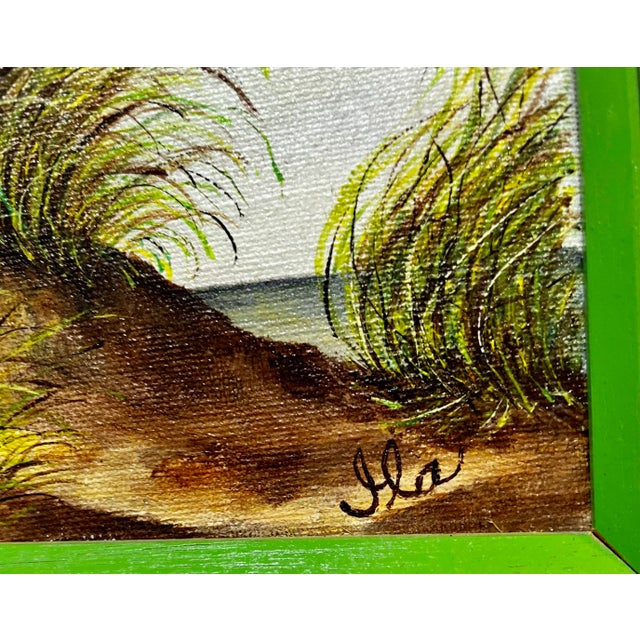 1960’s Original Seascape “A Windy Day”, Oil on Canvas, Signed by the Artist. For Sale In Palm Springs - Image 6 of 7