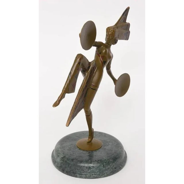 Art Deco "Dancer" Gerda Gerdago Bronze Sculpture For Sale In Miami - Image 6 of 12