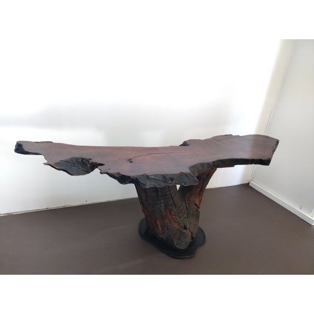 1960s Log Console Table For Sale - Image 4 of 13