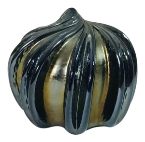 Mid-Century Iridescent Onyx Art Glass Urchin Form Paper Weight