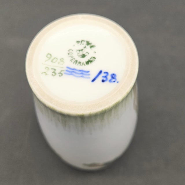 Royal Copenhagen Art Nouveau Porcelain Vase from Royal Copenhagen, 1890s For Sale - Image 4 of 6
